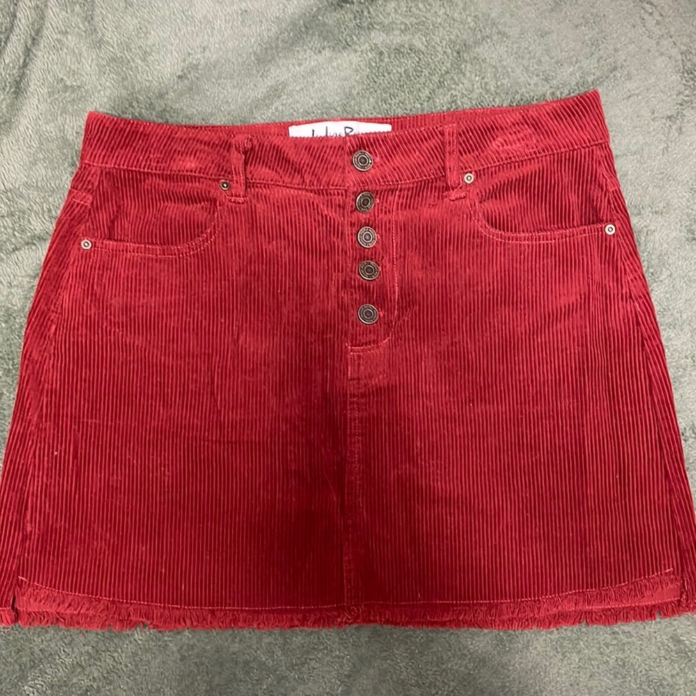 High Waisted Corduroy Skirt